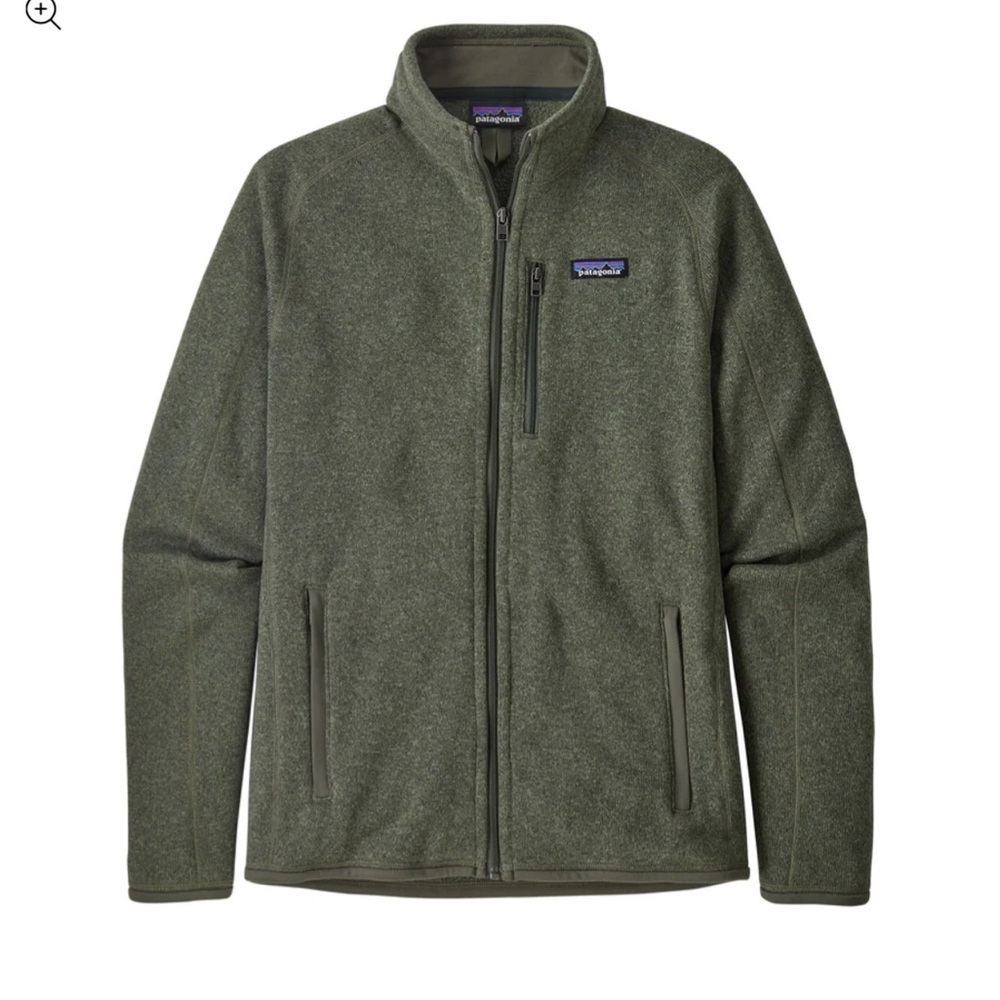 Patagonia Green Performance Jacket with Stand-Up Collar